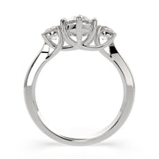 Hana Pear Cut 3 Stone Engagement Ring Setting - Nivetta